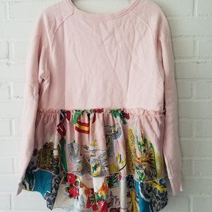 Go to Hollywood Boutique Layered Sweatshirt Pink
